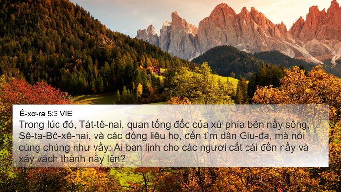 Ê-xơ-ra 5:3 VIE 4K Wallpaper - Trong lúc đó, Tát-tê-nai, quan tổng đốc - 4K Wallpaper Bible Verse
