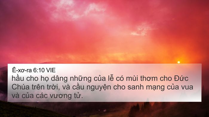 Ê-xơ-ra 6:10 VIE Bible Verse Image