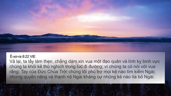 Ê-xơ-ra 8:22 VIE Bible Verse Image