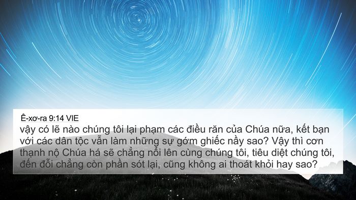 Ê-xơ-ra 9:14 VIE Bible Verse Image