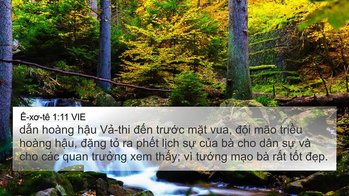Ê-xơ-tê 1:11 VIE Bible Verse Image