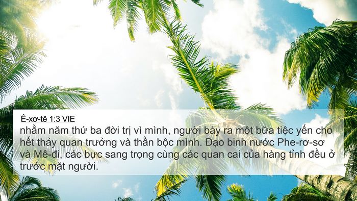 Ê-xơ-tê 1:3 VIE Bible Verse Image
