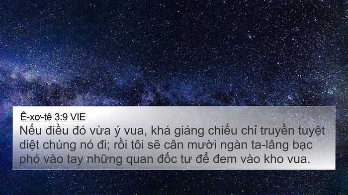 Ê-xơ-tê 3:9 VIE Bible Verse Image