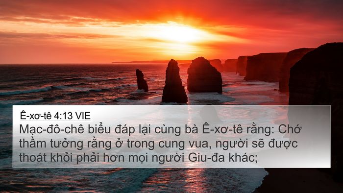 Ê-xơ-tê 4:13 VIE Bible Verse Image