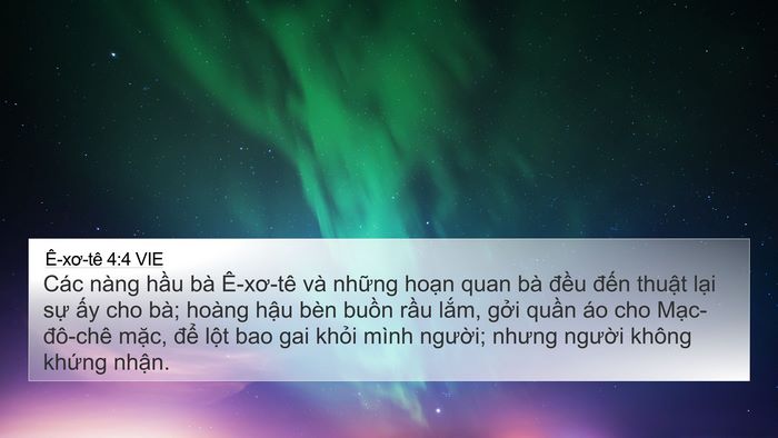 Ê-xơ-tê 4:4 VIE Bible Verse Image