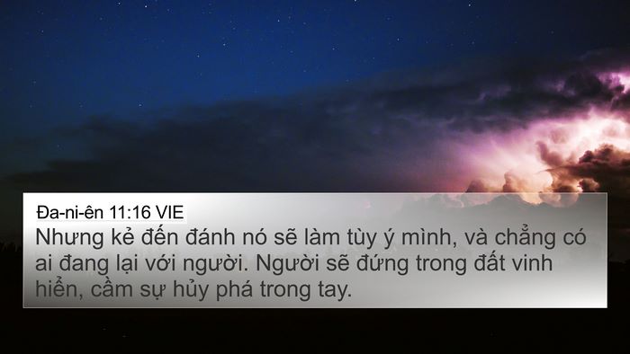 Ða-ni-ên 11:16 VIE Bible Verse Image