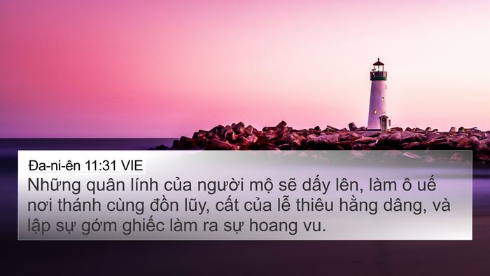 Ða-ni-ên 11:31 VIE Bible Verse Image