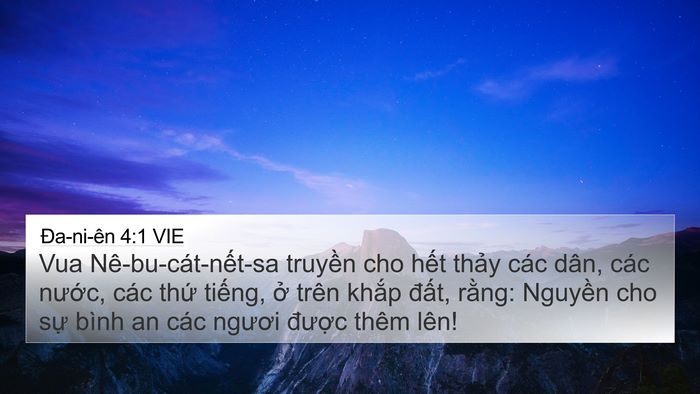 Ða-ni-ên 4:1 VIE Bible Verse Image