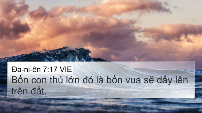Ða-ni-ên 7:17 VIE Bible Verse Image
