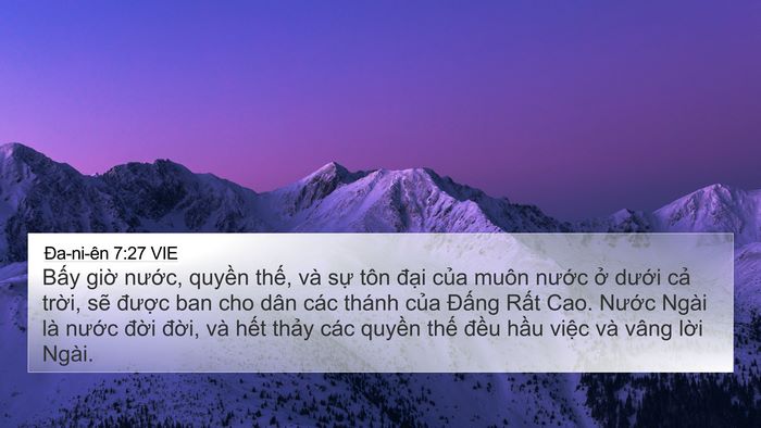 Ða-ni-ên 7:27 VIE Bible Verse Image