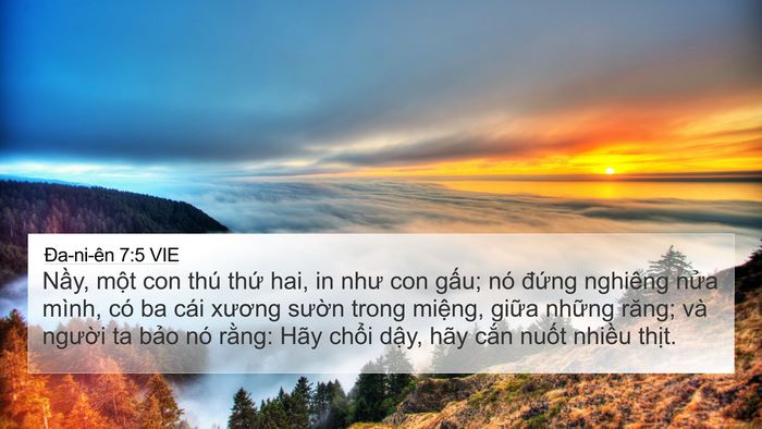 Ða-ni-ên 7:5 VIE Bible Verse Image