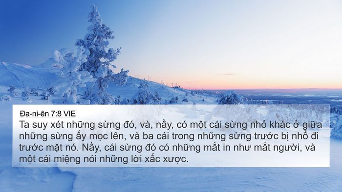 Ða-ni-ên 7:8 VIE Bible Verse Image