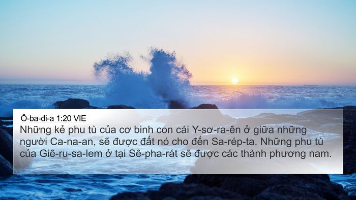 Ô-ba-đi-a 1:20 VIE Bible Verse Image