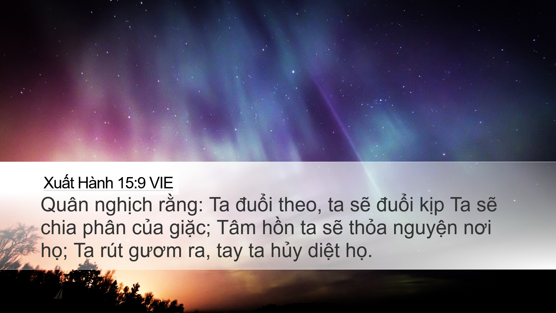 Xuất Hành 15:9 VIE Desktop Wallpaper - Quân nghịch rằng: Ta đuổi theo ...