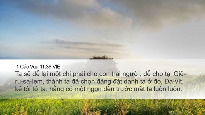 1 Các Vua 11:36 VIE Bible Verse Image