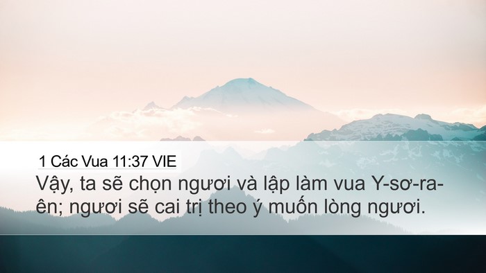 1 Các Vua 11:37 VIE Bible Verse Image
