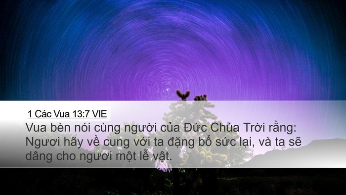 1 Các Vua 13:7 VIE Bible Verse Image
