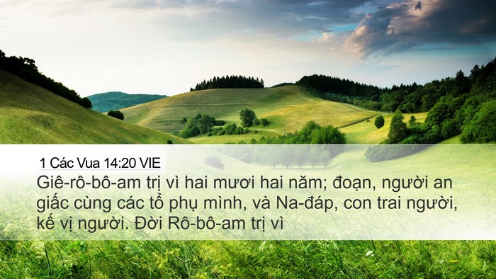 1 Các Vua 14:20 VIE Bible Verse Image