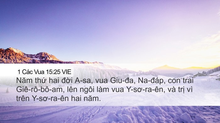 1 Các Vua 15:25 VIE Bible Verse Image