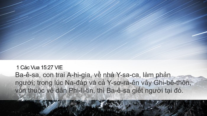 1 Các Vua 15:27 VIE Bible Verse Image