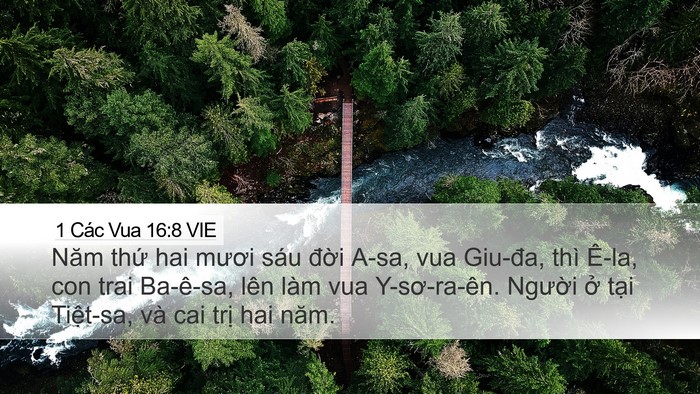 1 Các Vua 16:8 VIE Bible Verse Image