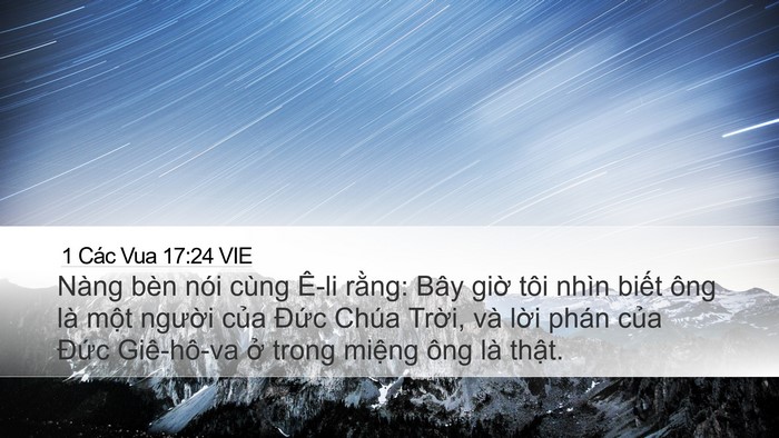 1 Các Vua 17:24 VIE Bible Verse Image