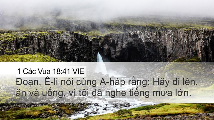 1 Các Vua 18:41 VIE Bible Verse Image
