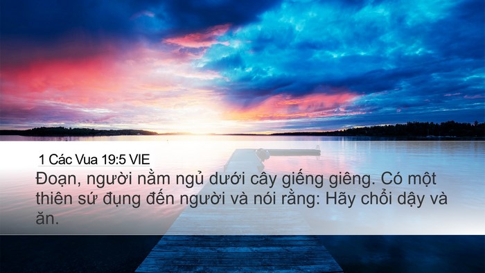 1 Các Vua 19:5 VIE Bible Verse Image