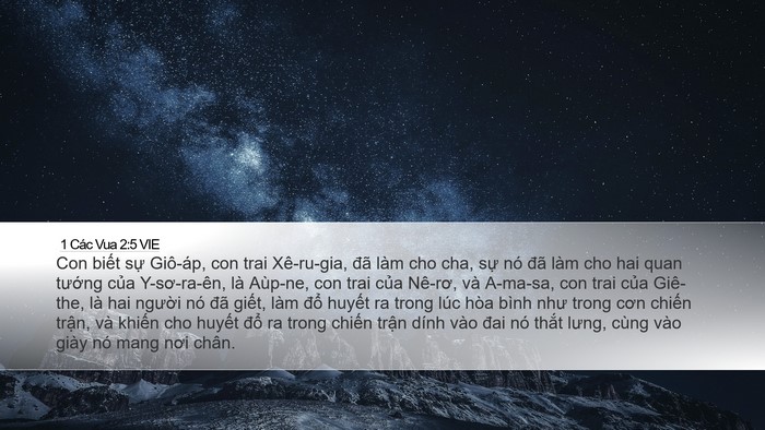 1 Các Vua 2:5 VIE Bible Verse Image
