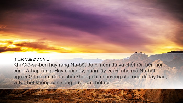 1 Các Vua 21:15 VIE Bible Verse Image