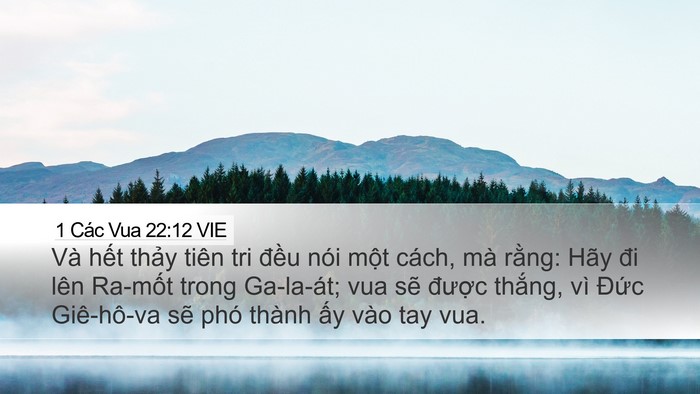 1 Các Vua 22:12 VIE Bible Verse Image