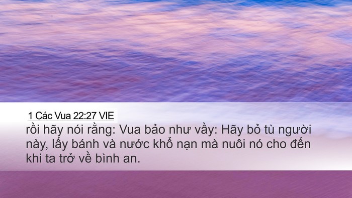 1 Các Vua 22:27 VIE Bible Verse Image