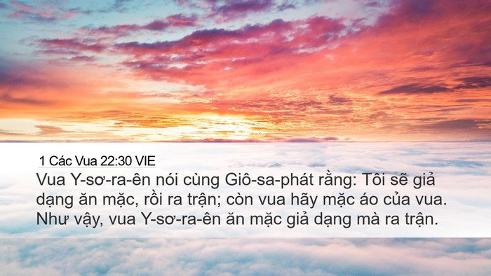 1 Các Vua 22:30 VIE Bible Verse Image