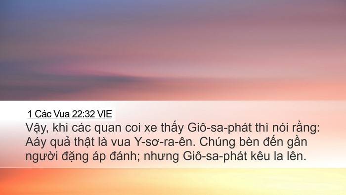 1 Các Vua 22:32 VIE Bible Verse Image