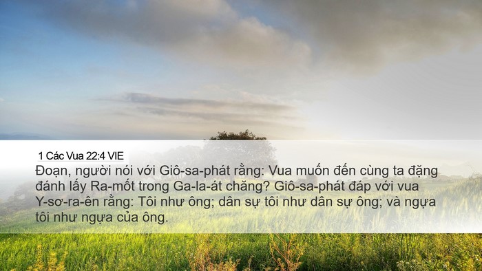 1 Các Vua 22:4 VIE Bible Verse Image