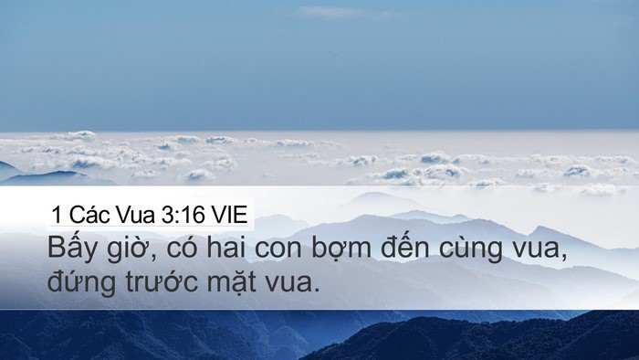 1 Các Vua 3:16 VIE Bible Verse Image