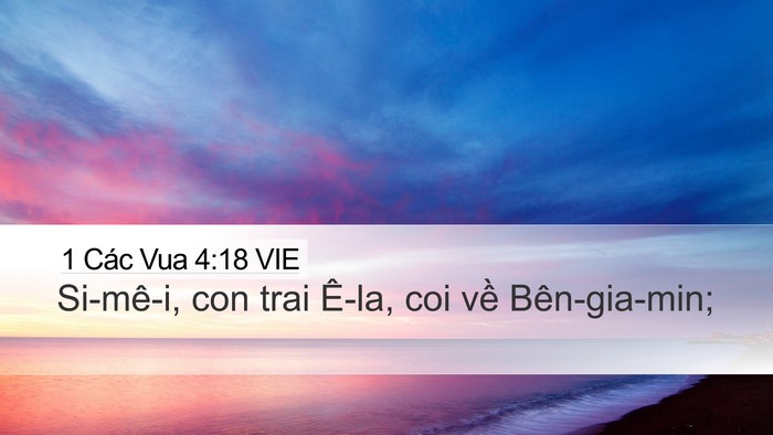 1 Các Vua 4:18 VIE Bible Verse Image