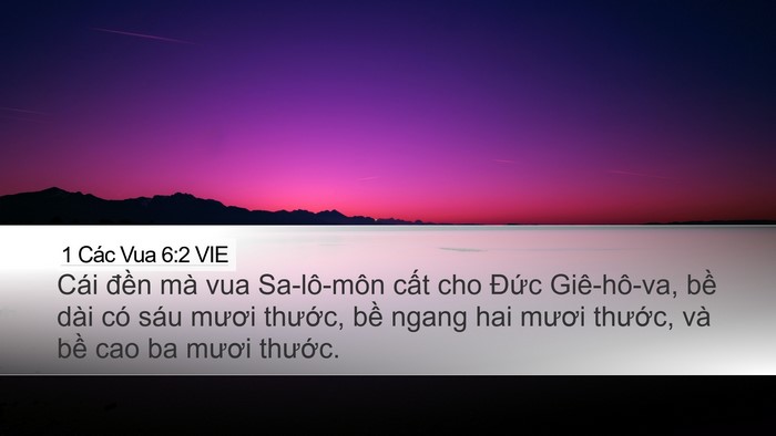 1 Các Vua 6:2 VIE Bible Verse Image