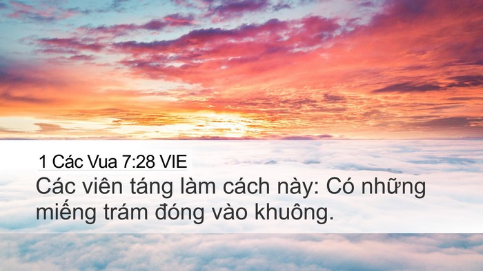1 Các Vua 7:28 VIE Bible Verse Image