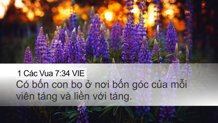 1 Các Vua 7:34 VIE Desktop Wallpaper - Có bốn con bọ ở nơi bốn góc của - Desktop Bible Verse Wallpaper