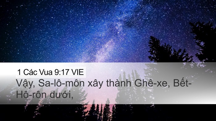 1 Các Vua 9:17 VIE Bible Verse Image