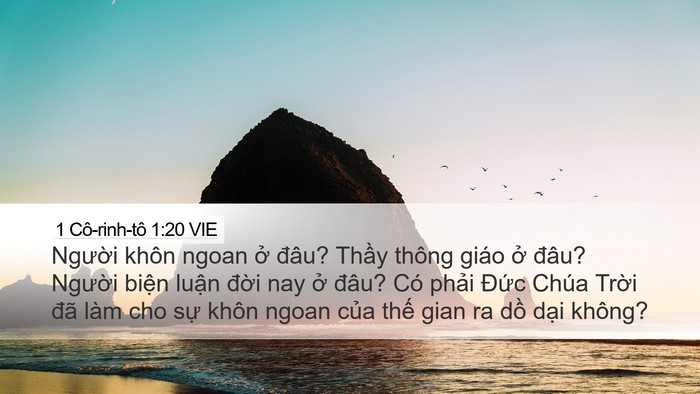 1 Cô-rinh-tô 1:20 VIE Bible Verse Image