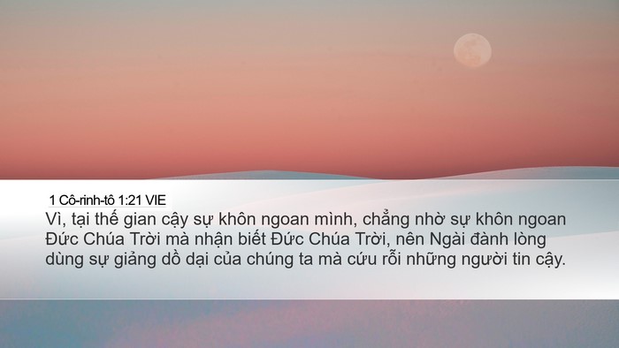 1 Cô-rinh-tô 1:21 VIE Bible Verse Image