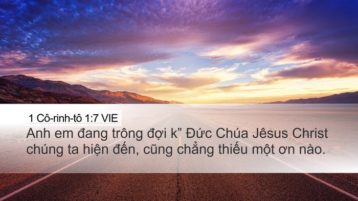 1 Cô-rinh-tô 1:7 VIE Bible Verse Image