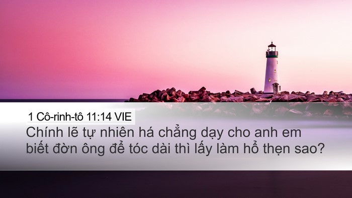 1 Cô-rinh-tô 11:14 VIE Bible Verse Image