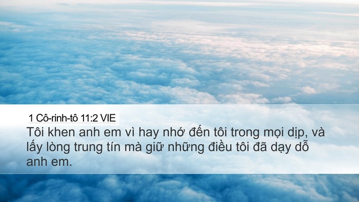 1 Cô-rinh-tô 11:2 VIE Bible Verse Image