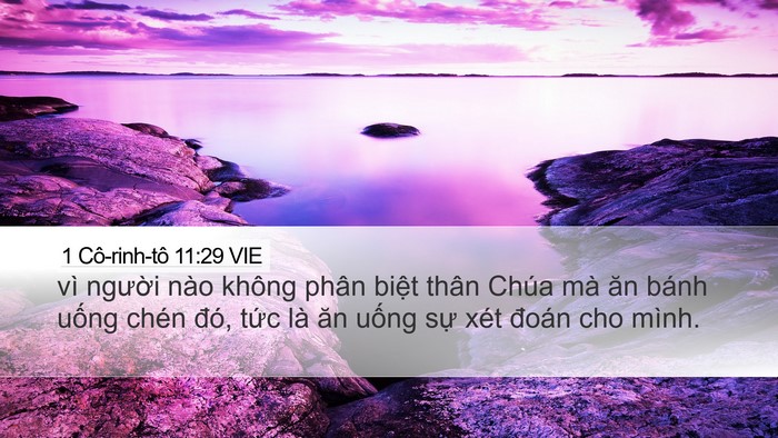 1 Cô-rinh-tô 11:29 VIE Bible Verse Image