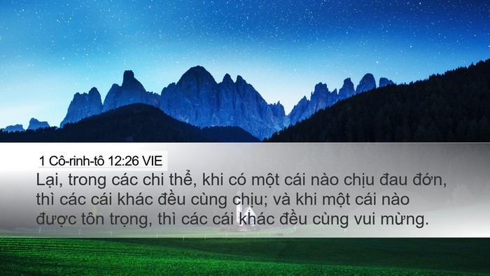 1 Cô-rinh-tô 12:26 VIE Bible Verse Image