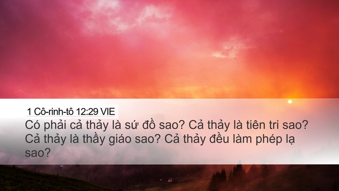 1 Cô-rinh-tô 12:29 VIE Bible Verse Image