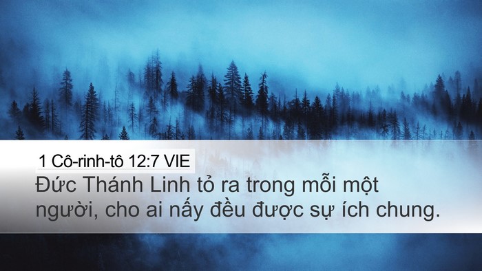 1 Cô-rinh-tô 12:7 VIE Bible Verse Image